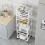 6-Tier Freestanding Kitchen Shelf with Wheels 4