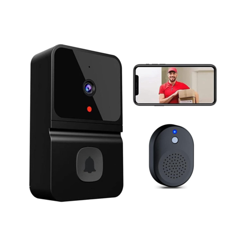 Campainha de vídeo inteligente sem fio com câmera Wi-Fi. 1