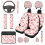 Daisy Cherry Car Seat Cover Set 14-Piece Compatible with 1
