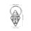 Mounting Hook Ceiling Tie Down Anchor Ring 2 pcs 3
