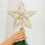 Christmas Tree Topper Gold Hollow Star Mini 5