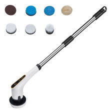 7In1 Electric Cleaning Brush Window Wall Cleaner Retractable Bathroom Toilet Floor Electric Brush