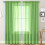 Voile Sheer Curtains Translucent 52x84 Double Rod Pocket 1