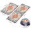 KIMDOE Anti-Fatigue Kitchen Mat Orange Blue Ergonomic Foam 3
