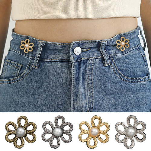 Flower Jean Button Waist Tighteners 8-Pack