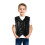 AWZXDE Kids V-Neck Sleeveless Solid Vest with Sequins Black 2