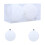 Christmas Balls Flocked 10 cm White 2 pcs 1