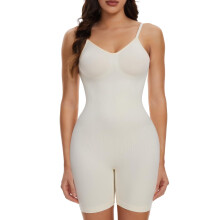 Women's Backless Seamless Bodysuit with Butt-Lifting Support