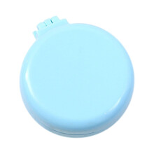 Macaroon-color Folding Hair Brush with Mirror 1pc