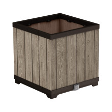 Signature Square Planter - Ashwood Brown