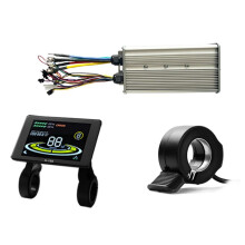 Contrôleur D'Onde Sinusoïdale pour Vélo Électrique 48/52/60/72 V 60 A, Contrôleur Sans Balais et Écran Couleur LCD H-100, Pièces pour Scooter