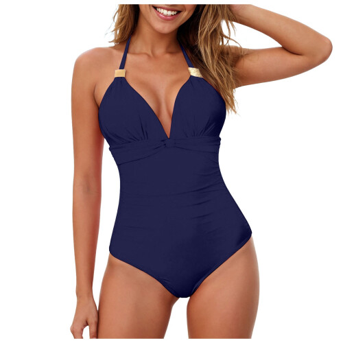 Women's One-Piece Swimsuit with Tummy Control and Underwire