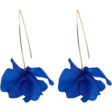 Flower Hoop Earrings Boho Floral Petal Drop 1 Pair