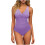 Women's Tummy Control One-Piece Swimsuit Push-Up 1