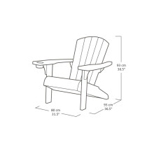 Alpine Adirondack Old Pink
