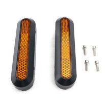 Left +Right Wheel Cover Rear Fork Reflector Cover for Elite Folding Scooter Rear Wheel Decorative Cover
