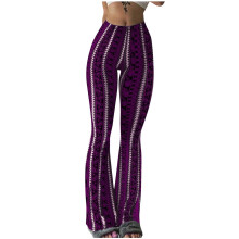 Women's Plus Size Y2K Printed Bell Bottom Leggings