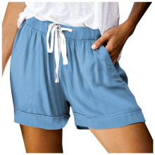 Drawstring Shorts Elastic Waist Casual Lightweight with