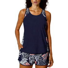 Women's Blouson Tankini Swimsuit with Tummy Control and