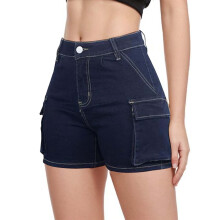 Women's Cargo Shorts High-Waisted Utility Style with Pockets