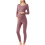 Women's Maternity Pajama Set Purple 2XL 1