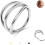 Titanium Hoop Nose Ring 16G 18G 20G CZ 1