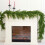 Artificial Norfolk Pine Garland Warm White LED 6FT 1