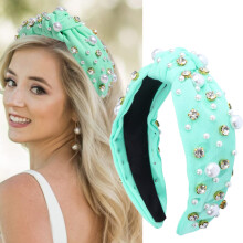 Crystal Knotted Women's Headband Luxury Jeweled 1