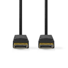 DisplayPort kaapeli | DisplayPort uros | DisplayPort uros | 8K@60Hz | Kullattu | 3.00 m | Pyöreä | PVC | Musta | Label