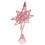 Christmas tree top star gold octagon small pink bauble 1