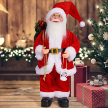 Santa Claus Doll Standing Pose 12 Inch Christmas Decoration