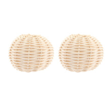 Woven Rattan Lamp Shade for Pendant Light 2 pcs