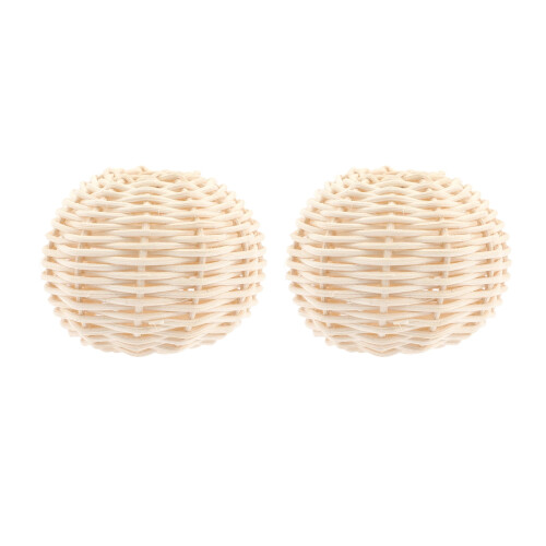 Woven Rattan Lamp Shade for Pendant Light 2 pcs