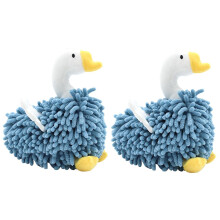 Fuzzy Swan Chenille Hand Towels with Hanging Loop 2 PCS