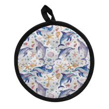Dolphin Starfish Pot Holders Heat-Resistant 2-Pack