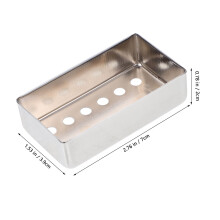 Copper Electric Guitar Pickup Cover Silver 1 Pc