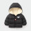 Kids Hooded Puffer Jacket Bear Print Gray Size 90 1
