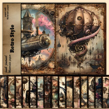 Junk Journal Supplies Kit Retro Vintage Scrapbook Paper
