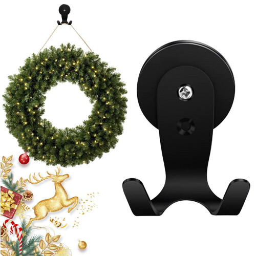 Magnetic Wreath Hanger Heavy-Duty Double Hook
