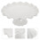 White Ceramic Cake Stand Round Wavy Edges 19x19x8.5 cm 1