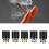 (D)Black Smoking Mouthpiece Durable Material Electronic Cigarette Accessories Tool 6