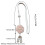 Brown Camellia Curtain Holders Adjustable Tiebacks for 2