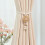 Brown Camellia Curtain Holders Adjustable Tiebacks for 3