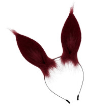 Christmas plush rabbit hair hoop with elastic band
