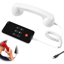 Retro Phone Handset for iPhone Type-C Wired Landline-Style