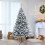 7ft Flocked Artificial Christmas Tree Snow Covered 1