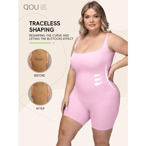Women's Tummy Control Bodysuit Mid-Thigh Butt Lifter 2