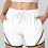Women's Cotton Shorts High Waist Drawstring Summer 2