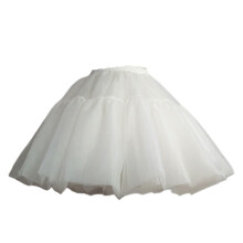 Crinoline Underskirt A-line Short Slip White