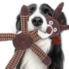 Indestructible Dog Chew Toy Brown for Aggressive Chewers